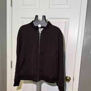 Lila Rose Classic Black Bomber Jacket